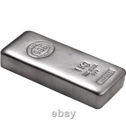 1 Kilo JBR Silver Bar (New)