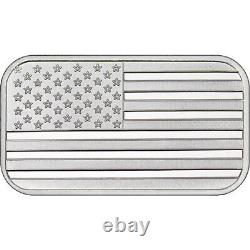 1 oz SilverTowne American Flag Silver Bar (New Lot of 5)