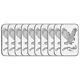 1 oz SilverTowne Eagle Silver Bar (New Lot of 10)