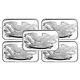 1 oz SilverTowne Retro Eagle Silver Bar (New Lot of 5)