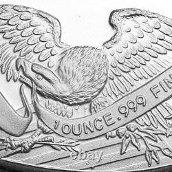 1 oz SilverTowne Retro Eagle Silver Bar (New Lot of 5)