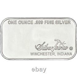 1 oz SilverTowne Retro Prospector Silver Bar (New Lot of 20)