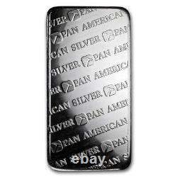10 Ounce. 999 Fine Silver Bar Pan American Silver NWTM Mint Bullion Nice Shine