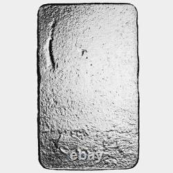 10 oz Atlantis Skull and Crossbones Poured Silver Bar (New)