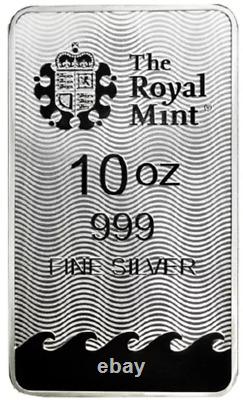 10 oz British Royal Mint. 999 Fine Silver Britannia Bar (New)