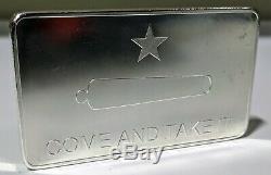 10 oz DGSE 0.999 Silver Bar Cannon Symbol Stamped