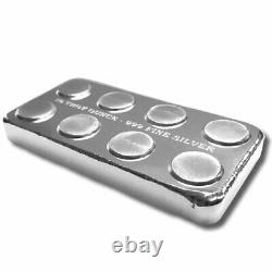 10 oz Monarch Building Block Silver Bar (New)