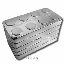 10 oz Monarch Building Block Silver Bar (New)