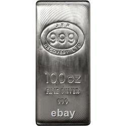 100 oz JBR Silver Bar (New)