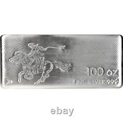 100 oz SilverTowne Pony Silver Bar (New)