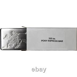 100 oz SilverTowne Pony Silver Bar (New)