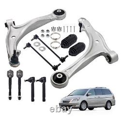 10x Suspension Kit Front Lower Control Arms Tie Rods For Honda Odyssey 2005-2010