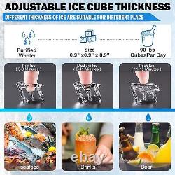 110 lbs/24H Commercial Ice Maker Undercounter Freestanding Ice Cube Machine