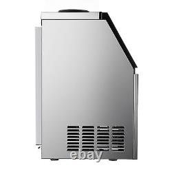 110lbs Built-in Commercial Ice Maker Stainless Bar Restaurant Ice Cube Machine