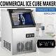 132 Lbs Commercial Ice Maker Stainless Built-in Bar Restaurant Ice Cube Machine
