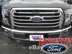 15 thru 17 F-150 OEM Genuine Ford Parts Chrome 5-Bar Grille Grill witho Camera NEW