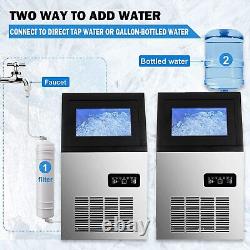 150Lb Built-in Commercial Ice Maker Bar Restaurant Ice Cube Machine Freestanding