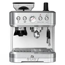 15Bar Espresso Machine Coffee Maker Foaming Milk Frother 2.5L Water Tank US