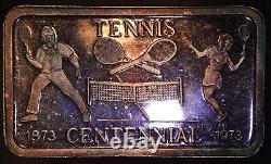 1973 TENNIS JS Love & Associates Co New York #863 1oz 999 FINE Silver bar C3593