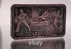 1973 TENNIS JS Love & Associates Co New York #863 1oz 999 FINE Silver bar C3593