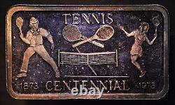 1973 TENNIS JS Love & Associates Co New York #863 1oz 999 FINE Silver bar C3593