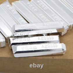 1Pcs 9999 Pure Silver Bar Invest Silver Bullion Silver Material Collection