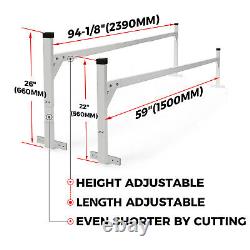2 Bar Adjustable Extruded Alu Ladder Roof Racks Oxidation For Enclosed Trailers