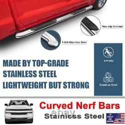 2005-2023 Toyota Tacoma Crew(Double) Cab 4 Curved Stainless Steel Side Step Bar