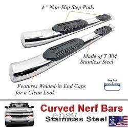 2005-2023 Toyota Tacoma Crew(Double) Cab 4 Curved Stainless Steel Side Step Bar