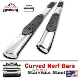 2005-2023 Toyota Tacoma Crew(Double) Cab 4 Curved Stainless Steel Side Step Bar