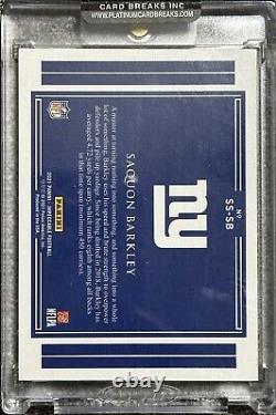 2021 Panini Impeccable? NFL 1 Troy Ounce Silver Bar SAQUON BARKLEY #14/20