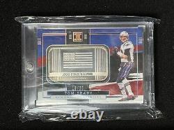 2022 Impeccable Tom Brady /20 Fine Silver Bar USA Flag NFL 1 Troy Ounce Case Hit