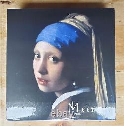 2022 Johannes Vermeer Girl with a Pearl Earring 1 oz Silver Proof Bar in OGP