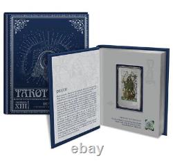 2023 Niue Tarot Cards DEATH XIII 1 oz Silver Colorized Proof Coin Bar 2000 Made