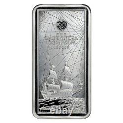 2023 Silver 250 Gram St. Helena East India Company Sailing Ship Bar