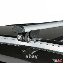 220 Lbs Luggage Roof Rack Cross Bars for Audi A6 Avant 2005-2011 Gray 2Pcs