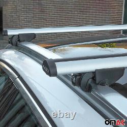 220 Lbs Luggage Roof Rack Cross Bars for Audi A6 Avant 2005-2011 Gray 2Pcs