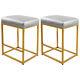 24 Bar Stools Set of 2 Backless Kitchen Counter Height Bar Stools Dining Chairs