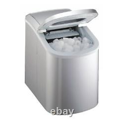 26lbs/24h Countertop Ice Maker Portable Pellet Ice Maker Machine Bar Home Party