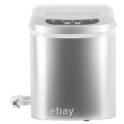 26lbs/24h Countertop Ice Maker Portable Pellet Ice Maker Machine Bar Home Party