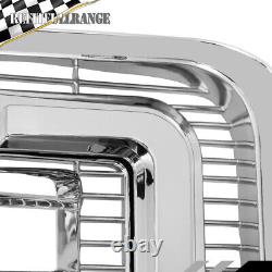 2Bar Front Upper Bumper Chrome Grille Replace Grill For 2009 thru 2014 Ford F150