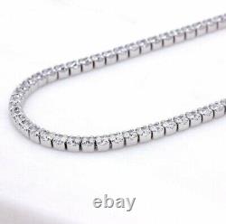 2Ct Round Cut Lab Created Diamond Women's Necklace 14K White Gold Plated Silver