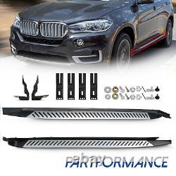 2PCS For 2014-2018 BMW X5 F15 Running Boards Side Step Nerf Bars Aluminum LH RH
