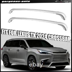 2Pcs 2024 2025 Lexus TX 350 500h 550h+ Roof Rack Cross Bars crossbar Silver