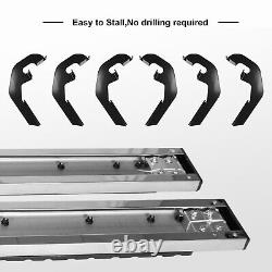 2X For 2009-2014 Ford F-150 Super Crew Cab Running Boards Nerf Bars Side Steps