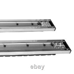 2X For 2009-2014 Ford F-150 Super Crew Cab Running Boards Nerf Bars Side Steps