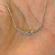 3.12 Ct Round Cut Simulated Diamond Wedding Bar Pendant Gift 925 Sterling Silver