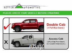 3 S/S Side Step Rails for 2005-2022 Toyota Tacoma Double Cab Nerf Bars