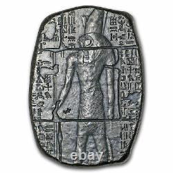 3 oz. 999 Fine Silver Bar Egyptian Horus Relic Bar New In a Cloth Bag