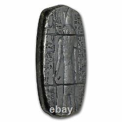 3 oz. 999 Fine Silver Bar Egyptian Horus Relic Bar New In a Cloth Bag